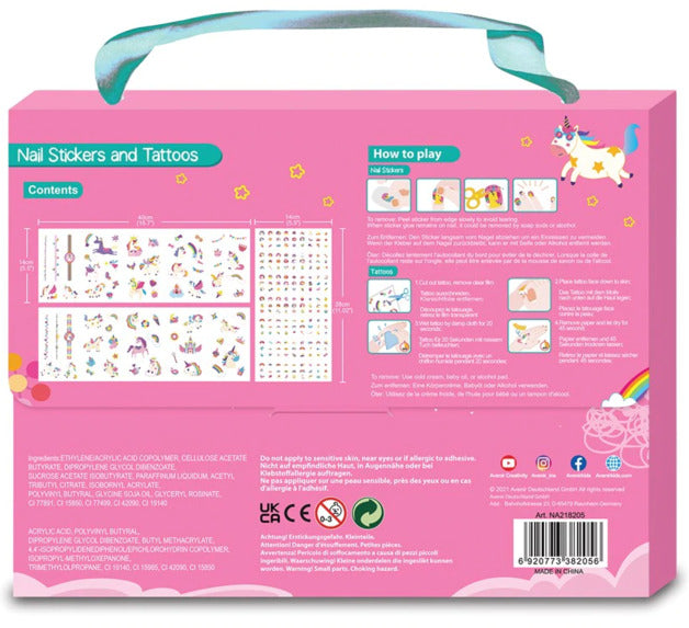 Avenir Nail Stickers & Tattoos (Unicorn)