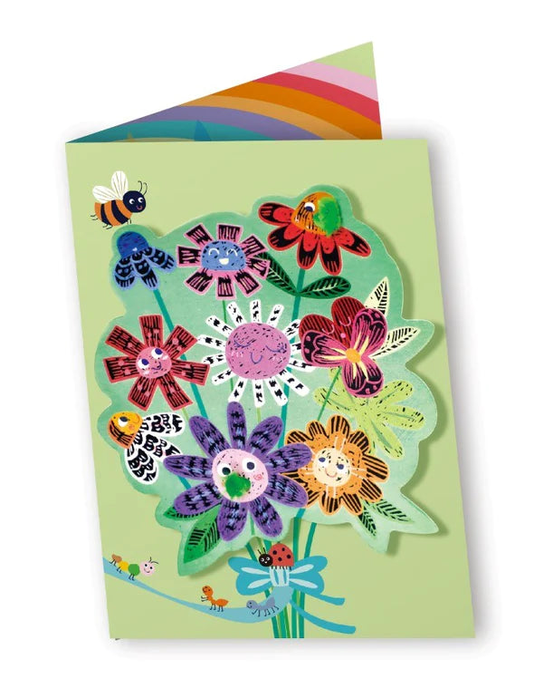 Avenir Scratch Greeting Card Set (Flowers)