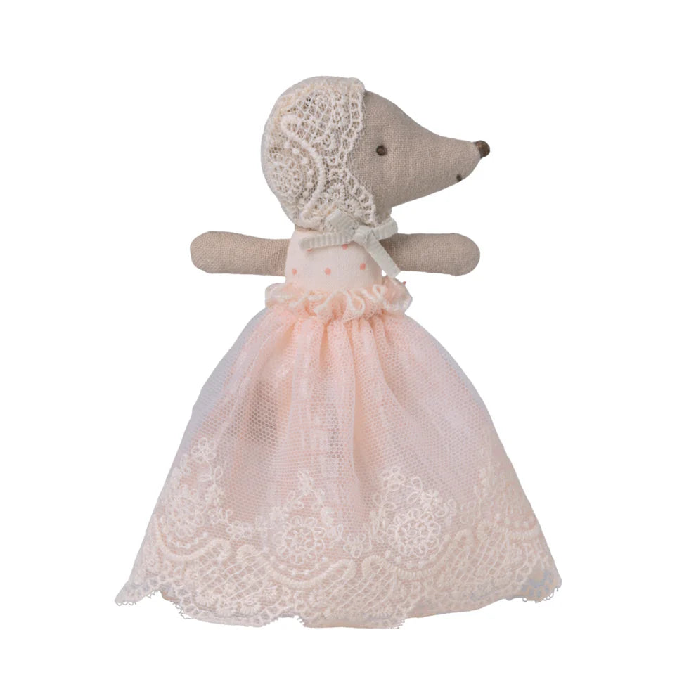 Maileg Baby Mouse in Gown (Powder)