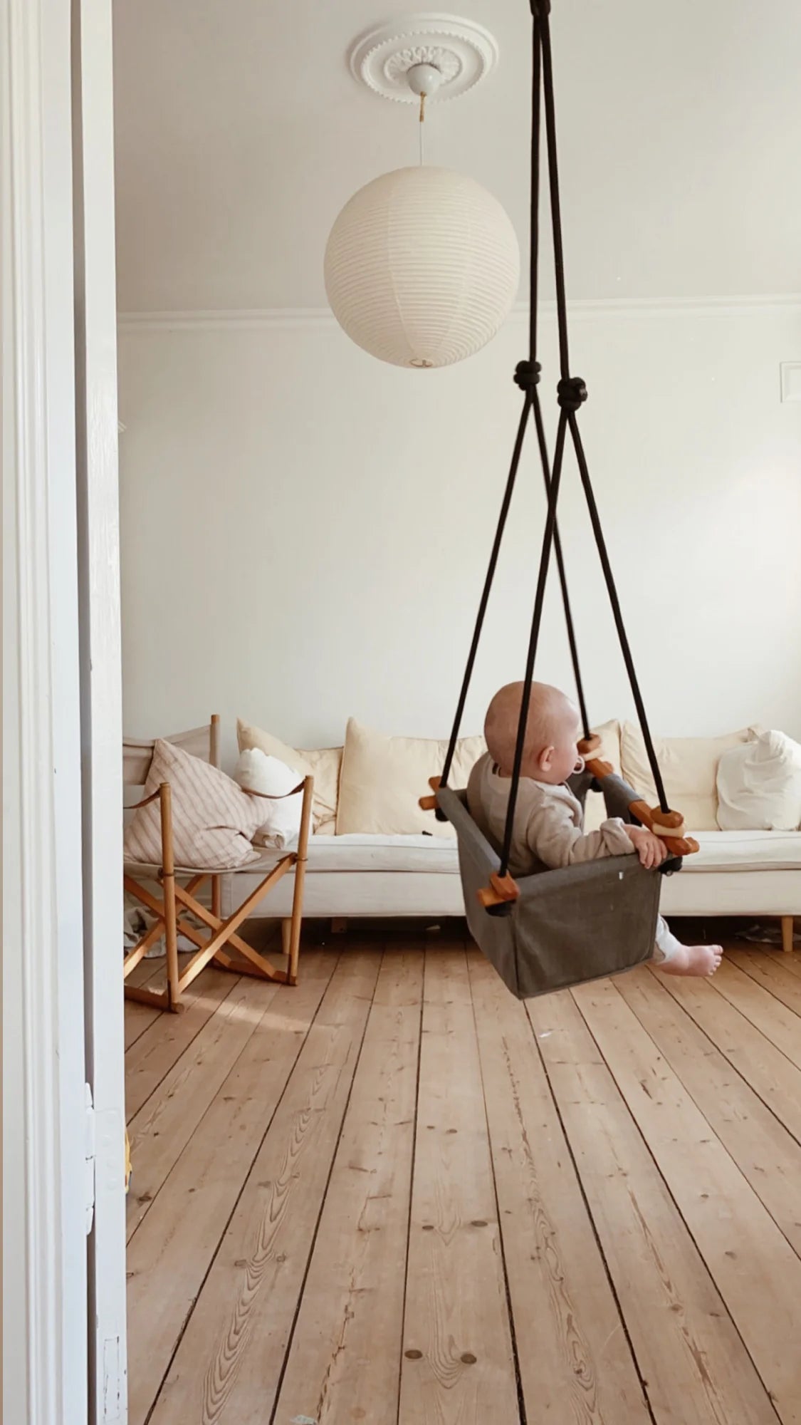 Solvej Baby Toddler Swing (Classic Taupe)