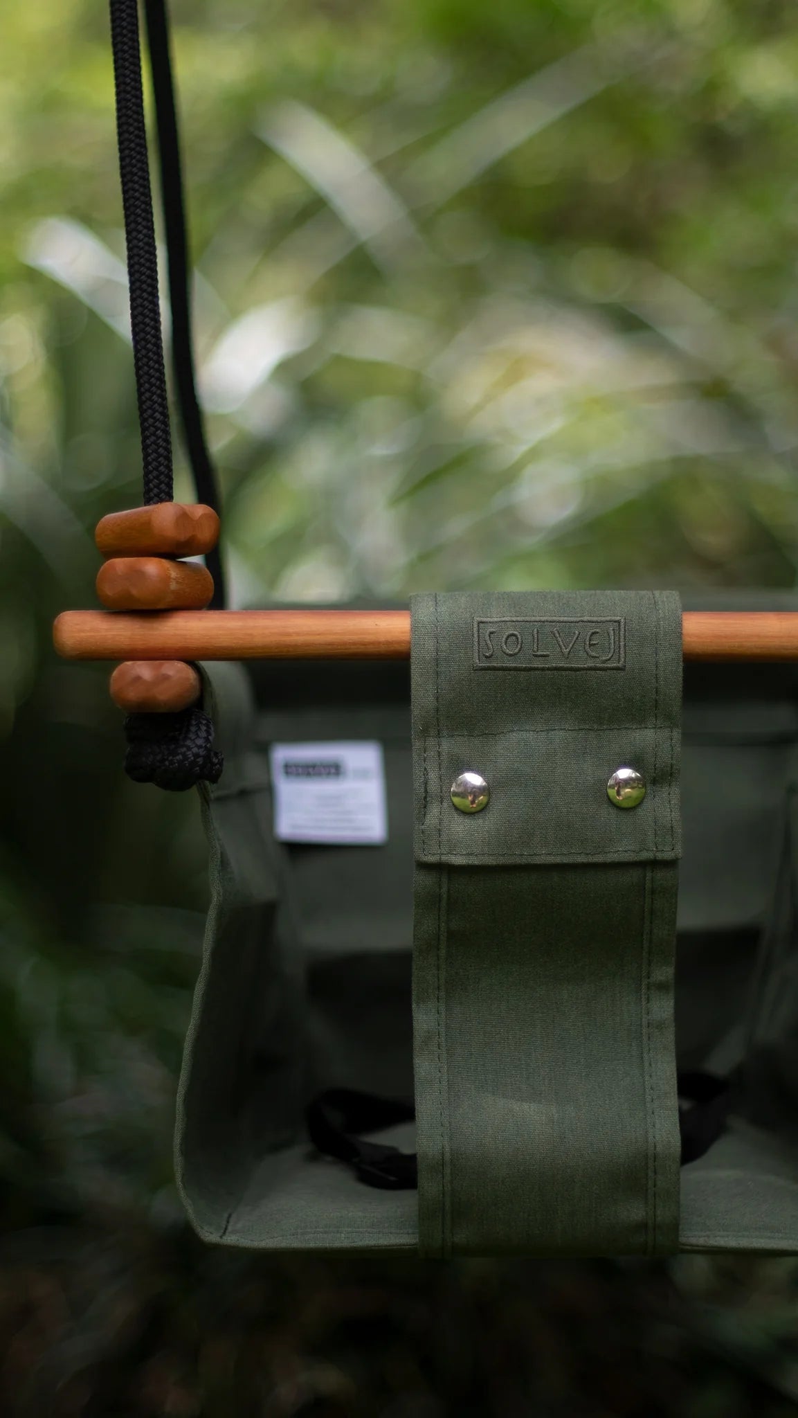 Solvej Baby Toddler Swing (Moss Green)