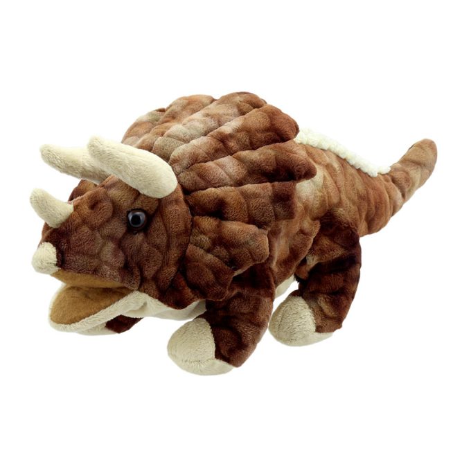 TPC Baby Triceratops Hand Puppet (Brown)