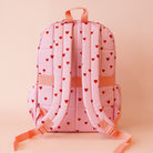 fox and fallow school backpack in hearts print