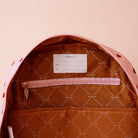 fox and fallow school backpack in hearts print