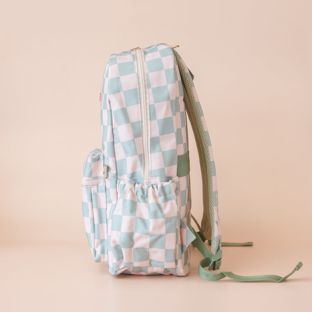 Fox & Fallow Backpack (Sage Check)