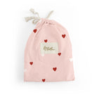 Fox & Fallow Organic Fitted Bassinet Sheet (Little Hearts)