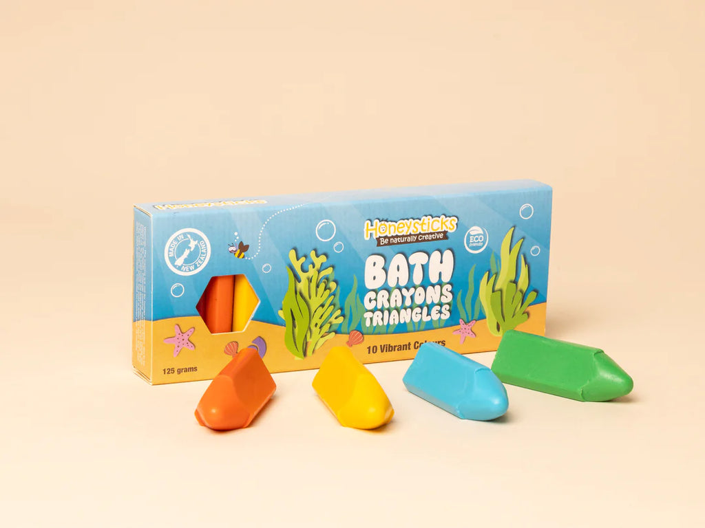 Honey Sticks Beeswax Bath Crayons (Triangles)