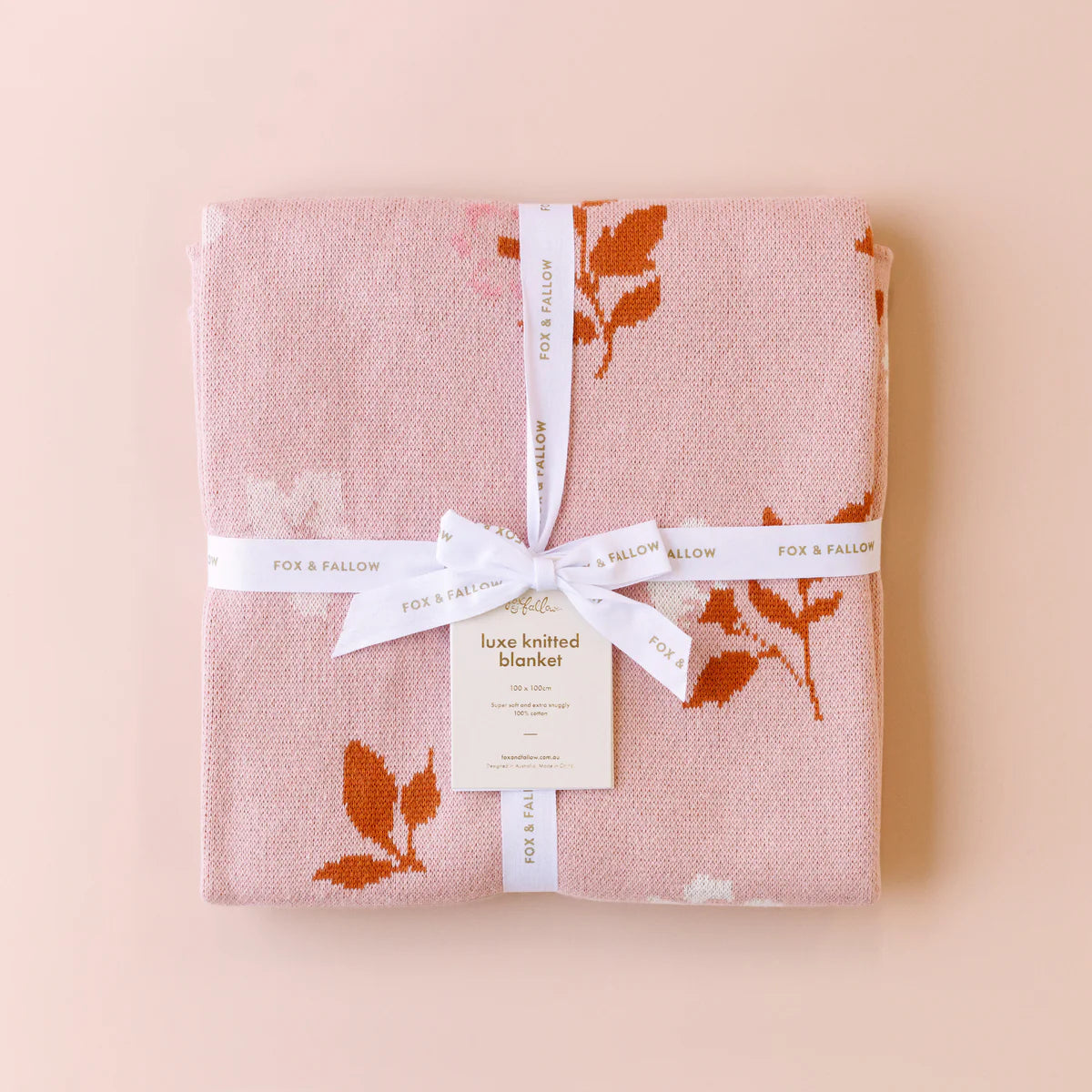 Fox & Fallow Blanket (Peony)