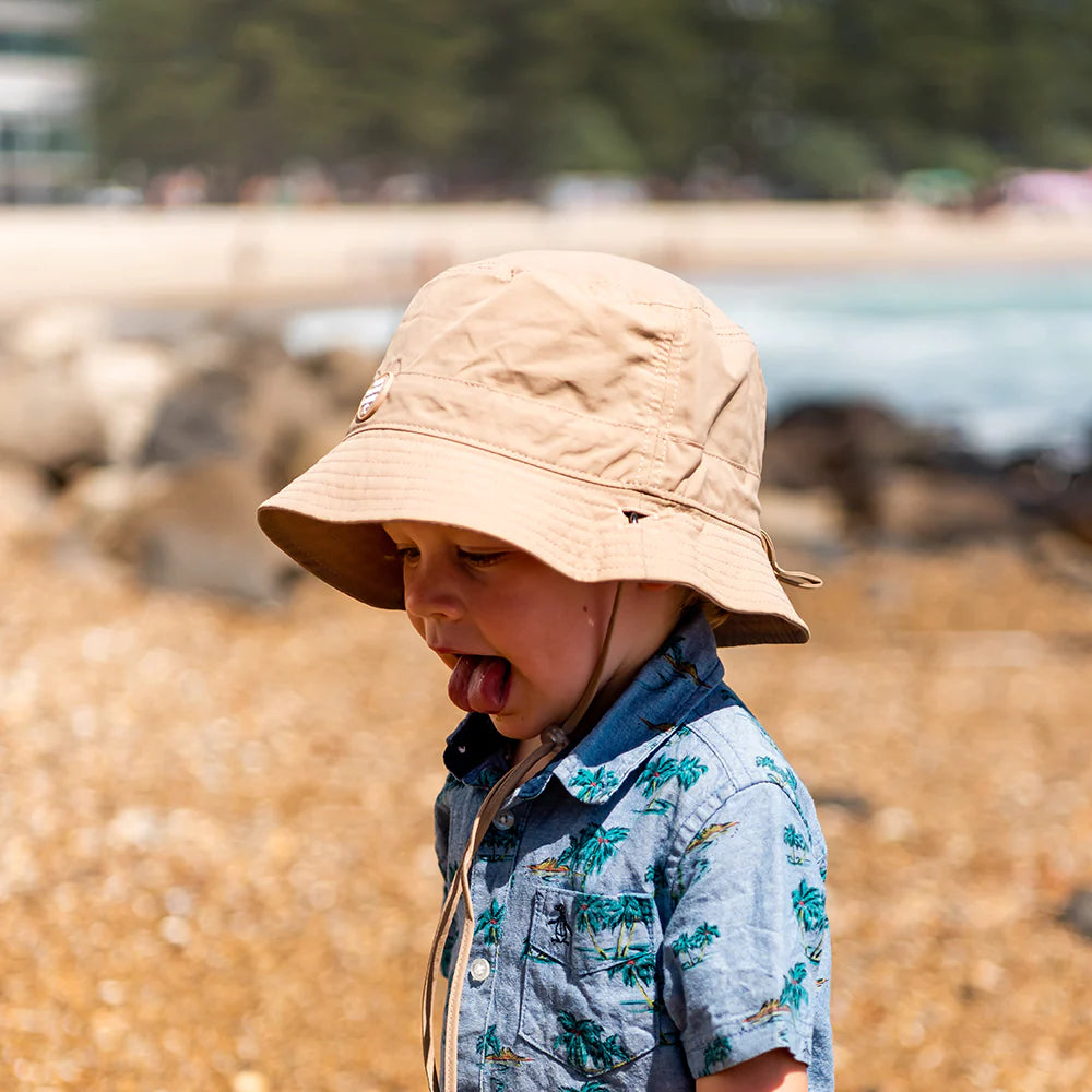 Little Renegade Bucket Sun Hat (Sand)