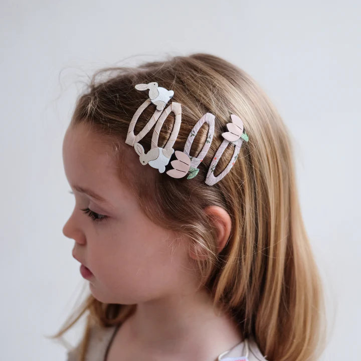 Mimi & Lula Bunny & Flower Clips (Pink Multi)