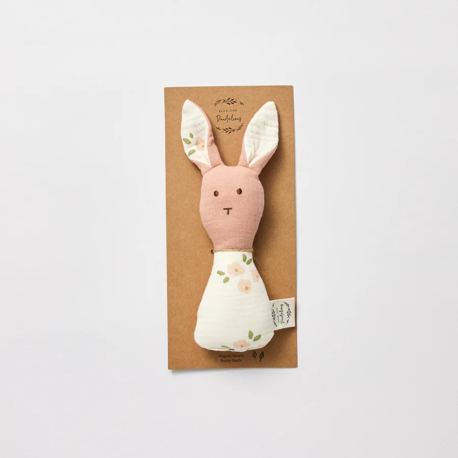 OTD Bunny Rattle (Daisy + Pink)