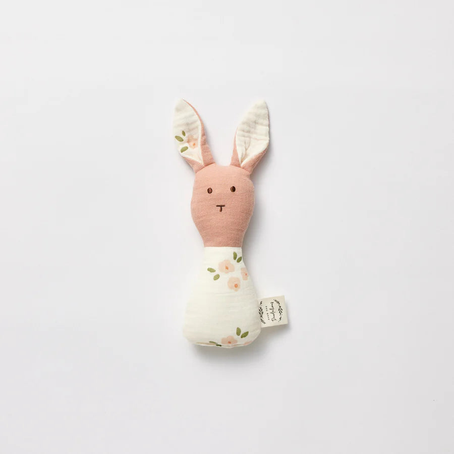 OTD Bunny Rattle (Daisy + Pink)