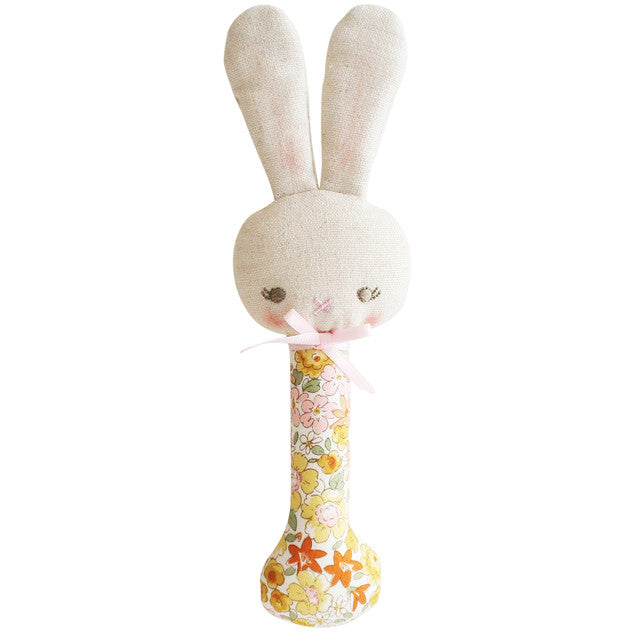 Alimrose Bunny Stick Rattle (Sweet Marigold)