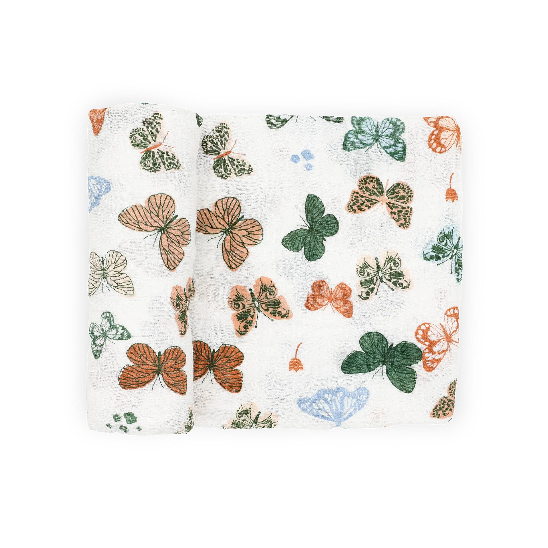 Little Unicorn Cotton Muslin Swaddle (Butterflies)