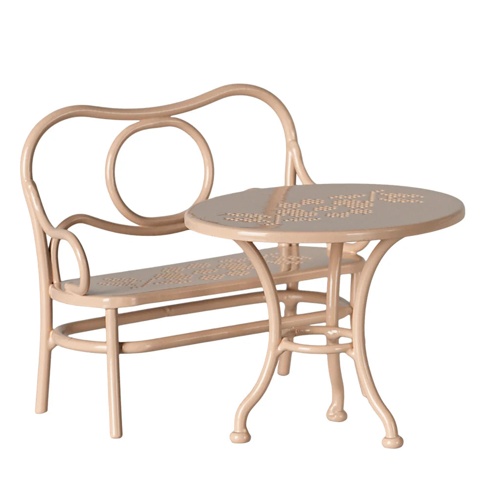 Maileg Cafe Set Mouse Big (Pale Pink)