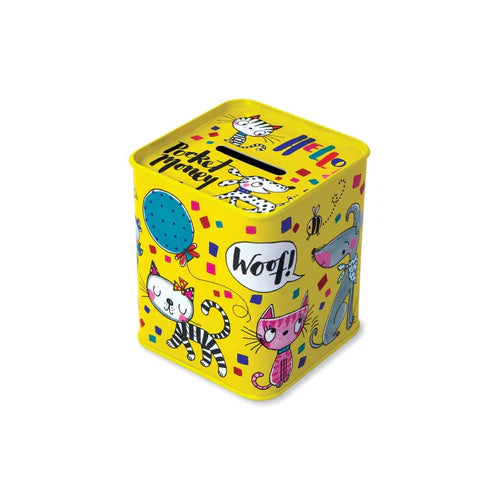 Rachel Ellen Money Tin Box (Cats & Dogs)