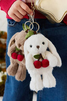 Jamie Kay Snuggle Bunnies - Cherry Penelope Keyring (Marshmallow)