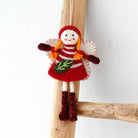 Tara Treasures Felt Christmas Fairy (Red Dress)