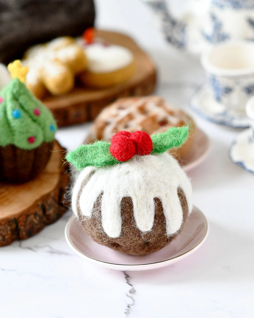 Tara Treasures Felt Christmas Pudding (Round)