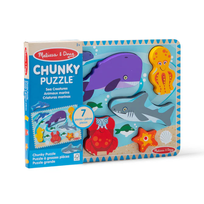 Melissa & Doug Chunky Puzzle (Sea Creatures)