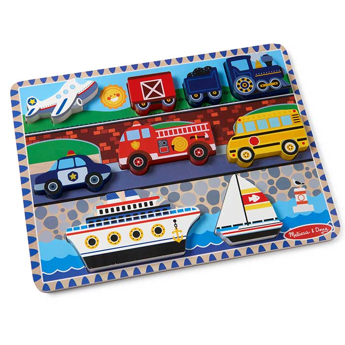 Melissa & Doug Chunky Puzzle (Vehicles)