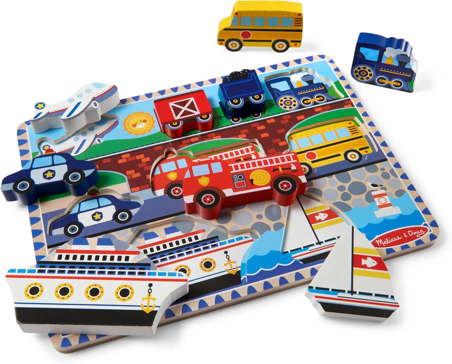 Melissa & Doug Chunky Puzzle (Vehicles)
