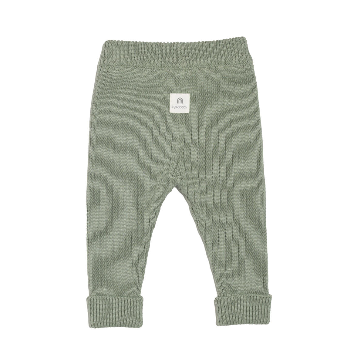 KYND Baby Chunky Rib Knit Pants (Sage)