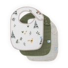 Little Unicorn Cotton Muslin Classic Bib 3 Pack (Forest Friends)