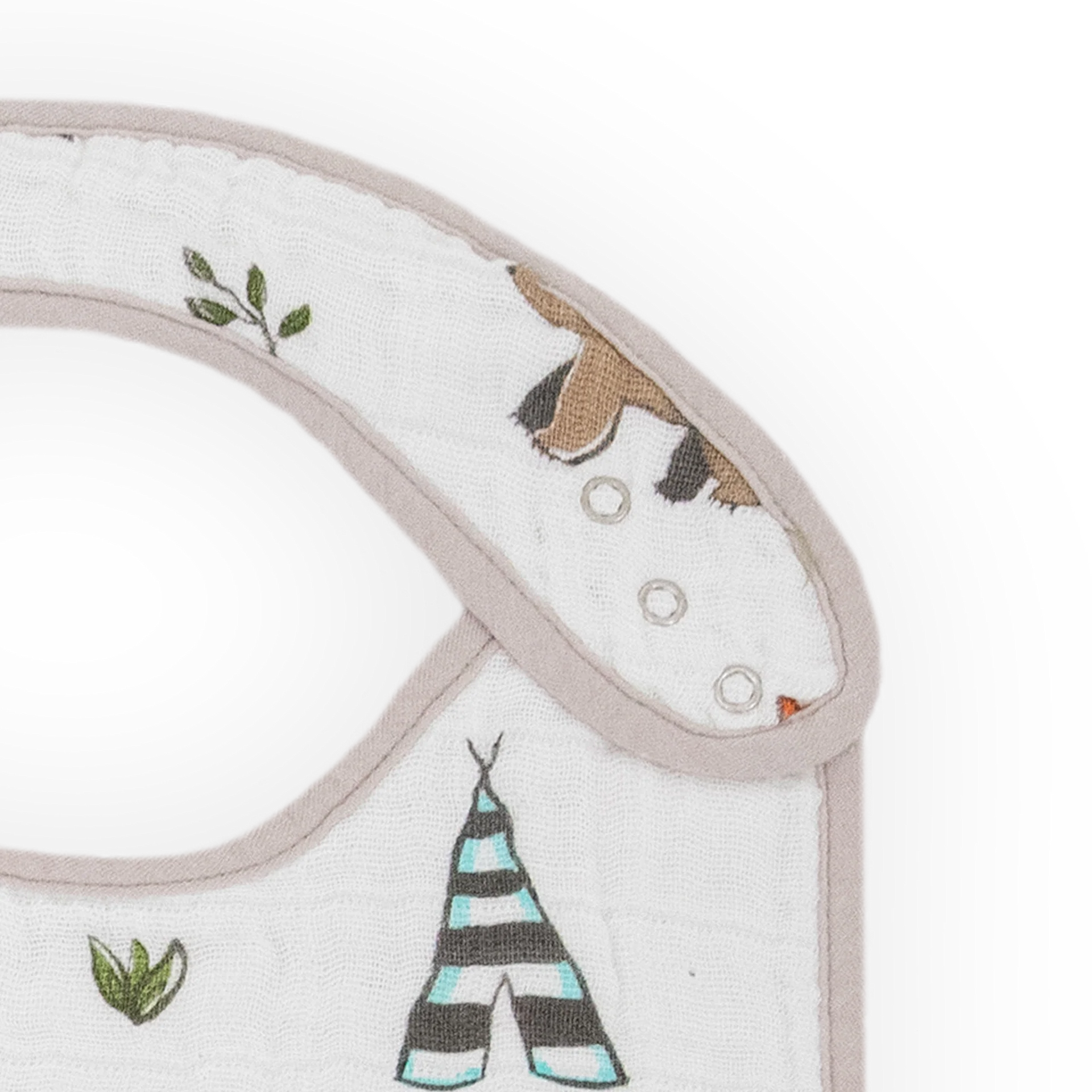 Little Unicorn Cotton Muslin Classic Bib 3 Pack (Forest Friends)