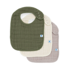 Little Unicorn Cotton Muslin Classic Bib 3 Pack (Fern V2)