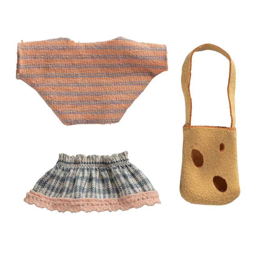 Maileg Clothes & Bag for Little Sister Mouse