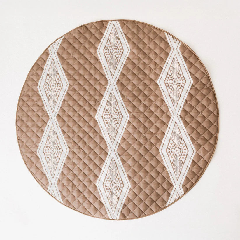 Bo & Ko Baby Maori Inspired Playmat - Ō Whakatō (Cocoa)