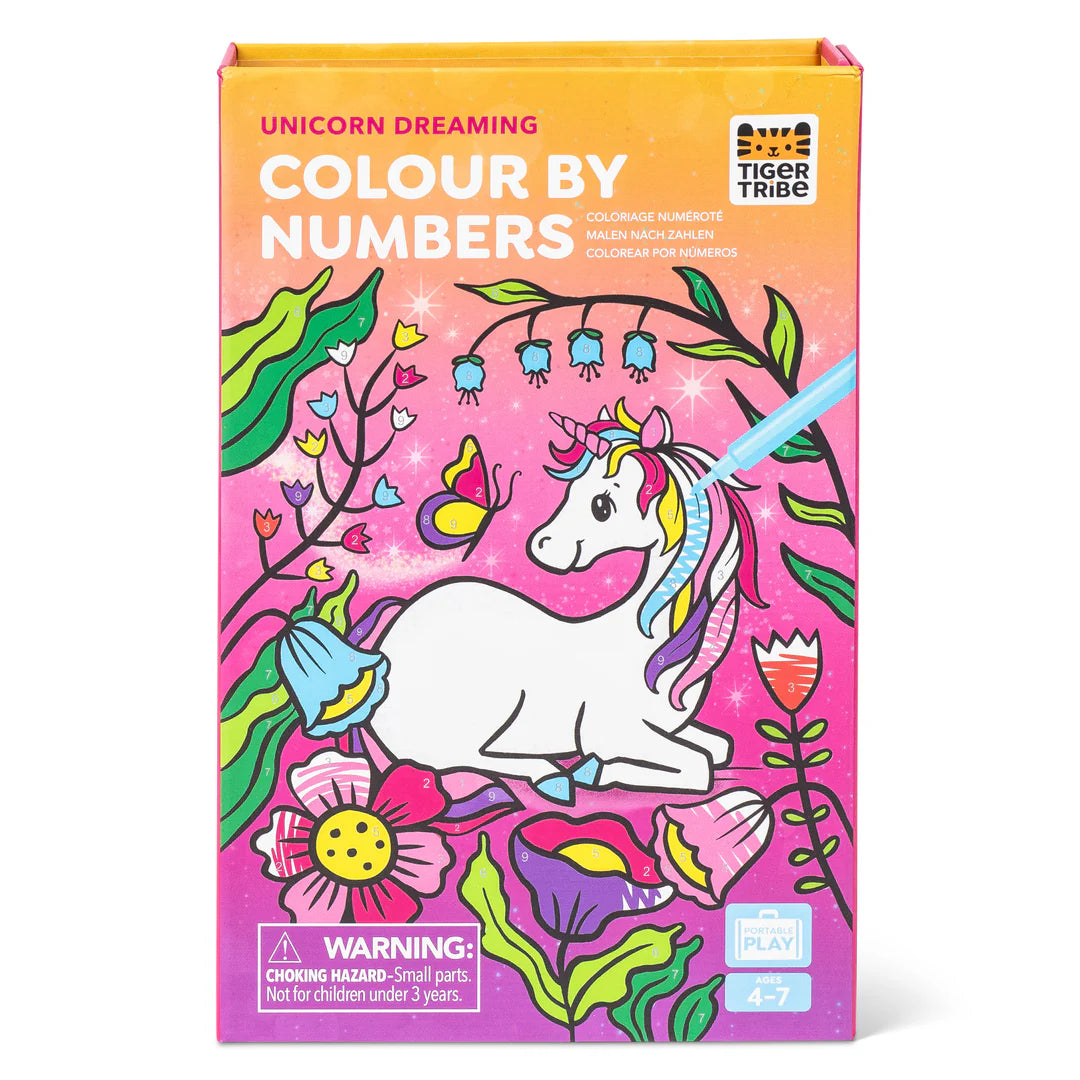 Tiger Tribe Colour By Numbers Set (Unicorn Dreaming)