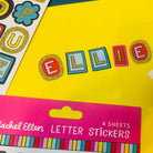 Rachel Ellen Coloured Letter Glitter Stickers
