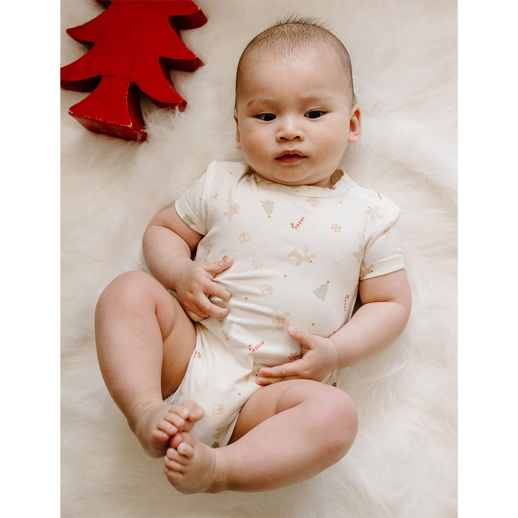 KYND Baby Comfy S/S Bodysuit (Jingle Bells)