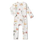 Snuggle Hunny Kids Organic Snugglesuit Convertible Romper (Diggers & Tractors)