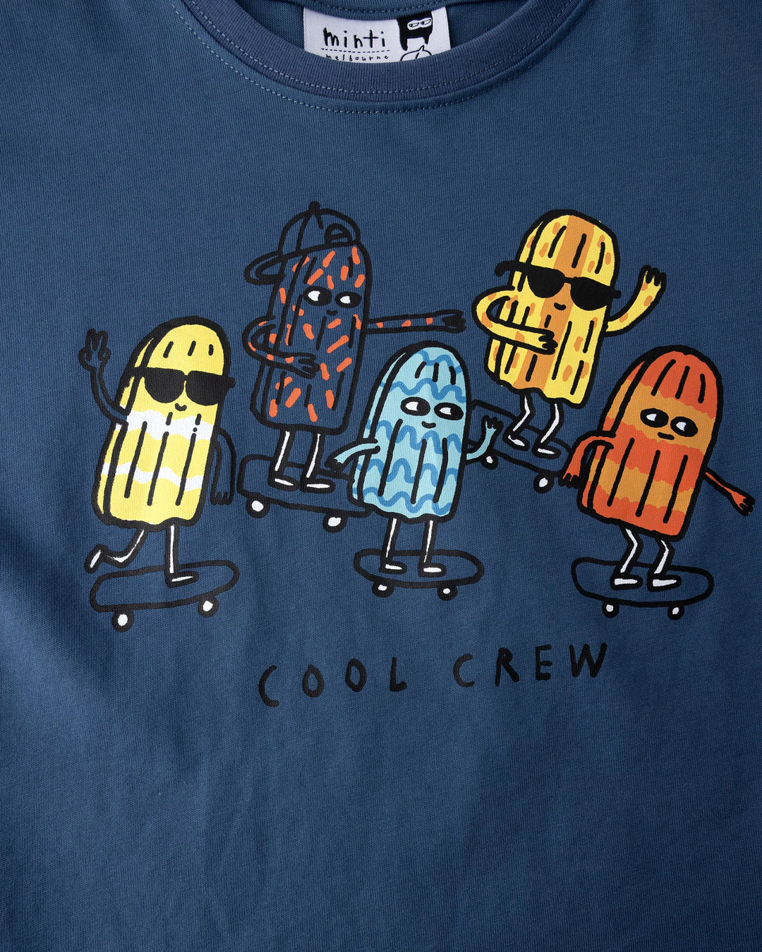 Minti Cool Crew Tee (Blue)