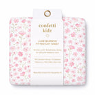 Confetti Kidz Fitted Bamboo Cot Sheet (Seashell Bloom)