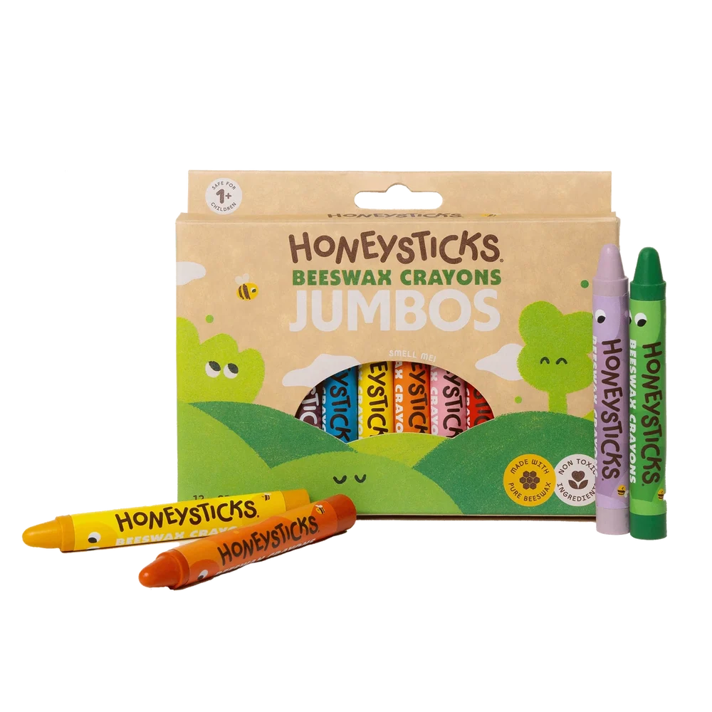 Honey Sticks Beeswax Crayons Jumbos (12pk)