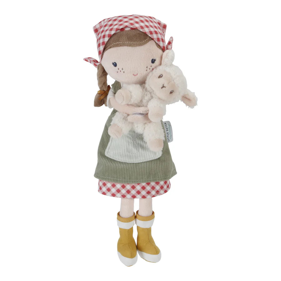 Little Dutch Cuddle Doll Farmer Rosa with Sheep (35cm)