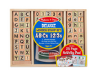 Melissa & Doug Deluxe Wooden Stamp Set (ABC-123)