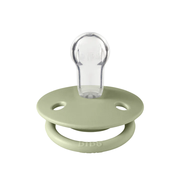 Bibs Dummy Two Pack De Lux Silicone (Ivory / Sage)