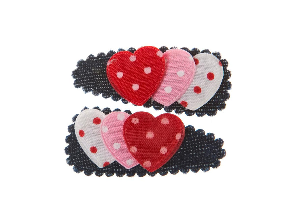 Goody Gumdrops Denim Hearts Snap Clips