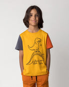 Minti Dino Ride Tee (Mustard/Grey/Orange)
