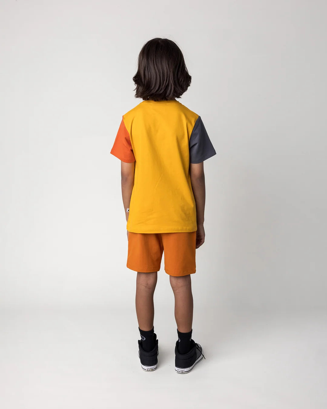 Minti Dino Ride Tee (Mustard/Grey/Orange)