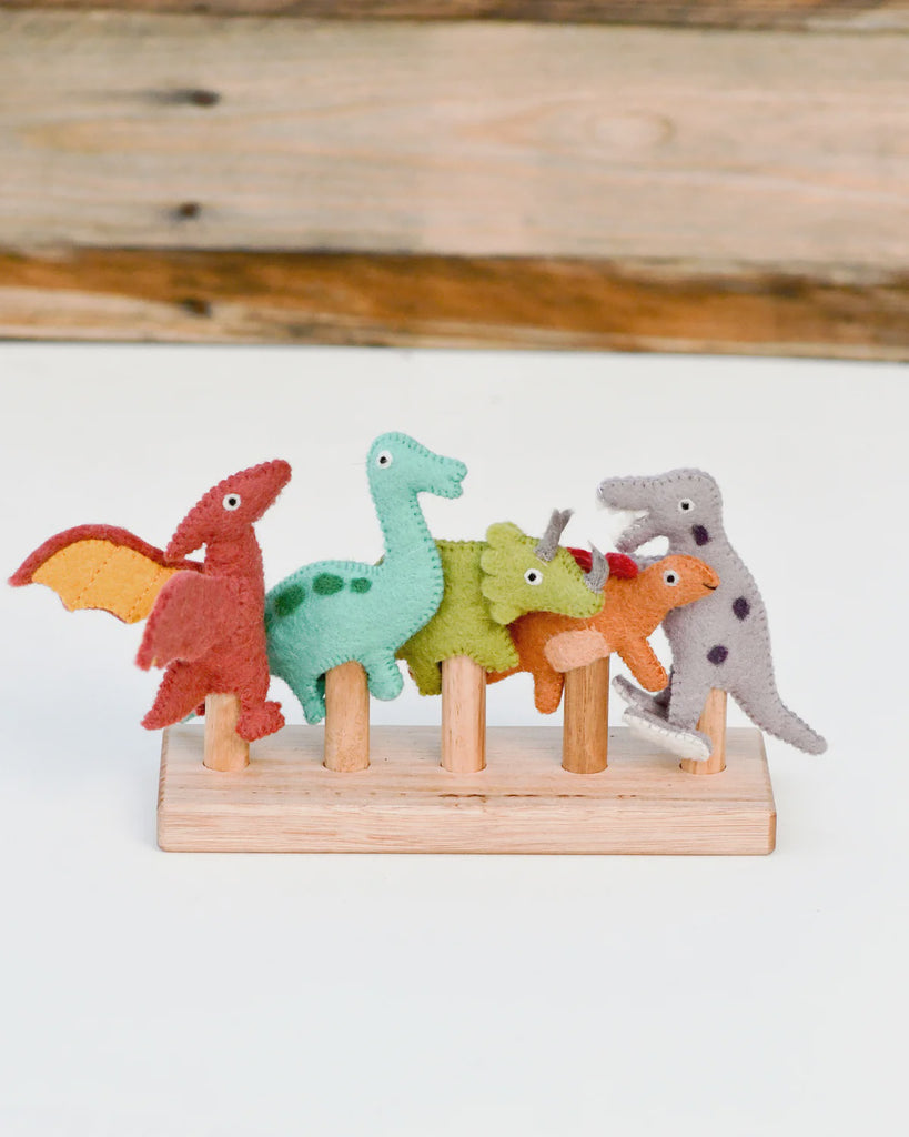 Tara Treasures Finger Puppet Set (Dinosaurs)