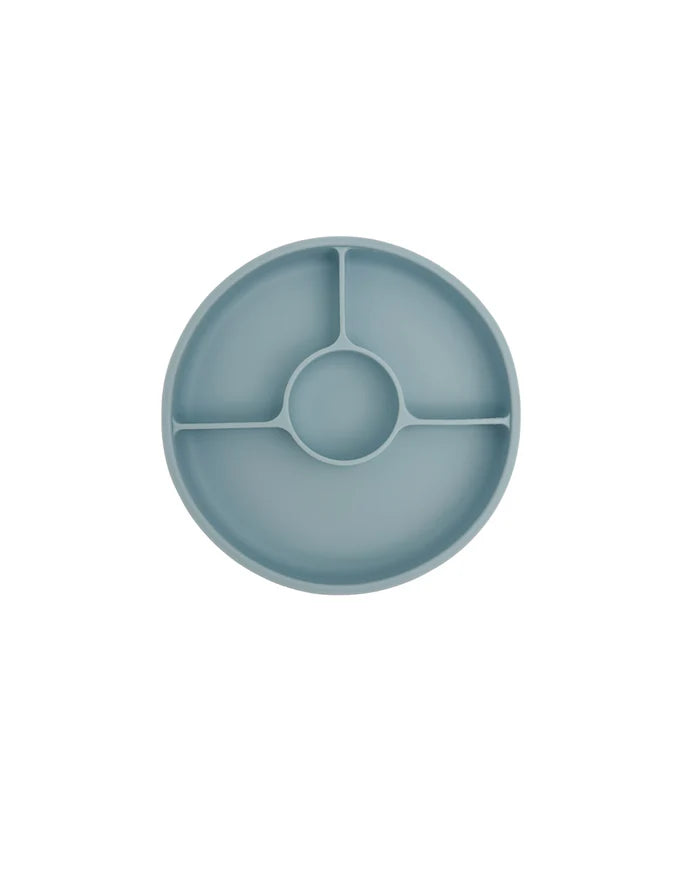 Petite Eats Silicone Divided Plate & Lid (Breeze)