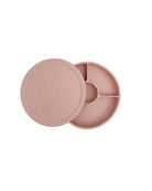 Petite Eats Silicone Divided Plate & Lid (Petal)