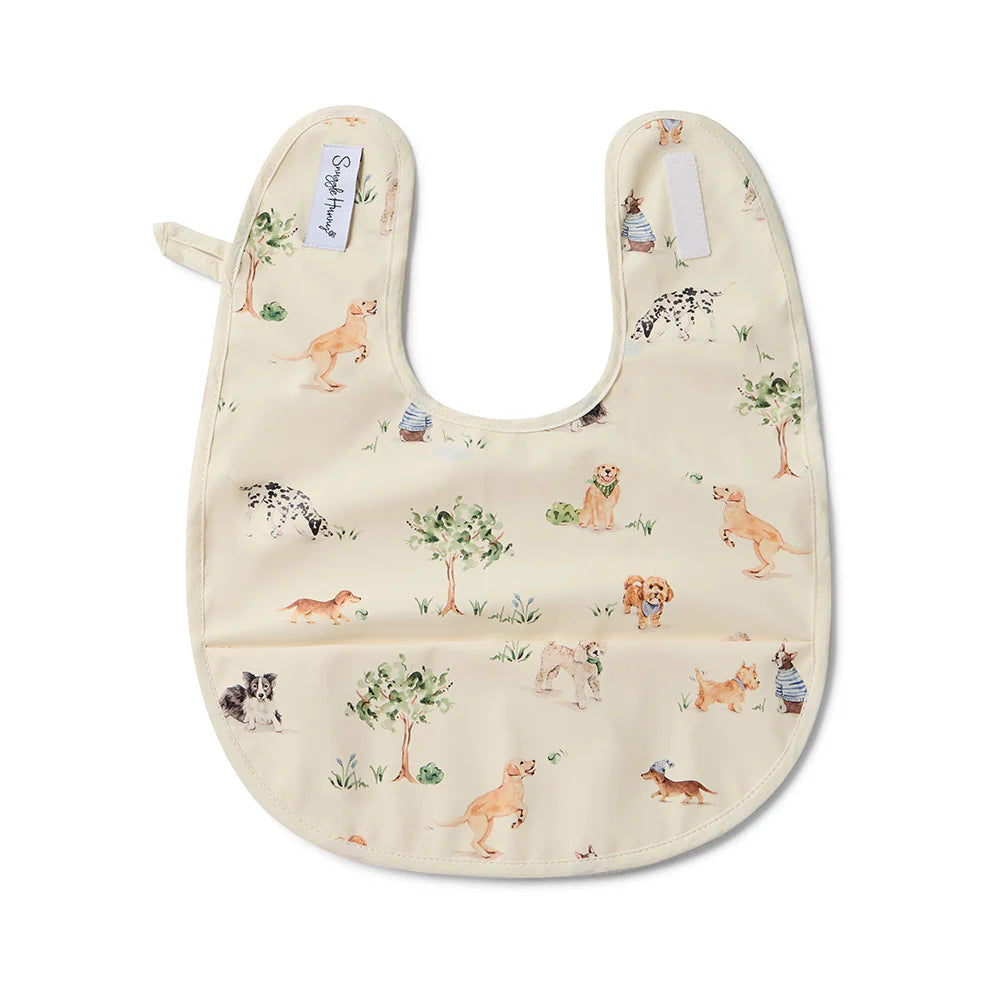 Snuggle Hunny Kids Bib Waterproof (Dog Park)