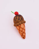 Tara Treasures Felt Double Chocolate Ice Cream with Cherry